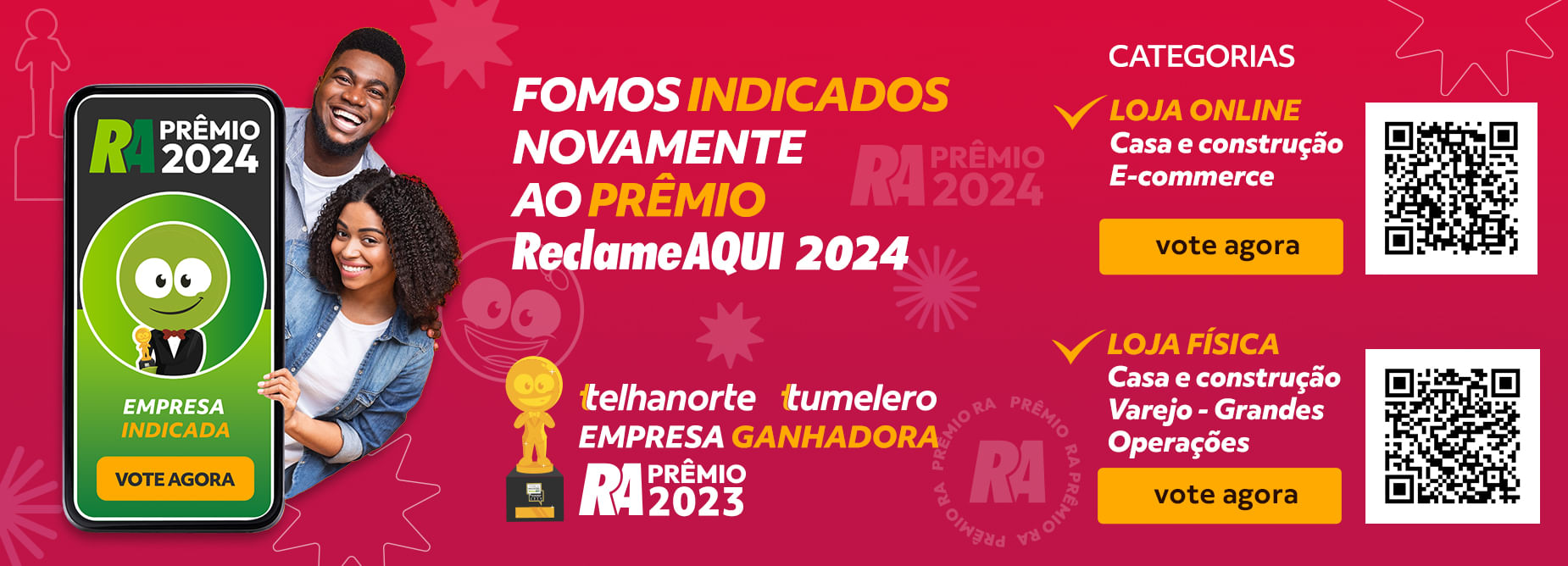 Banner da página Reclame Aqui