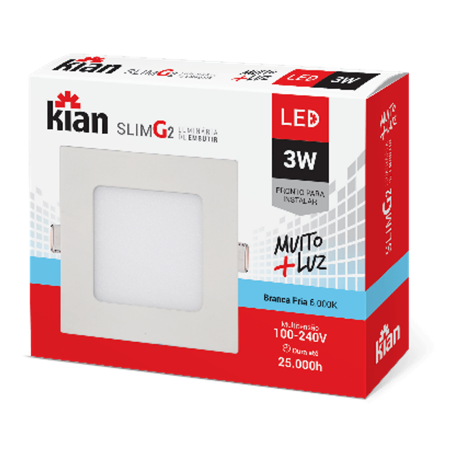 Luminaria-de-Embutir-Kian-Quadrado-LED-Slim-G2-Alt--2cm-Comp--83cm-Larg--83cm-3W-6000K-Branca-1623281