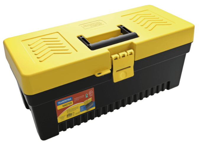 Caixa Plástica Tamanho 17 Injetada Travas Plásticas Com Bandeja Interna Removível 43804017 Tramontina