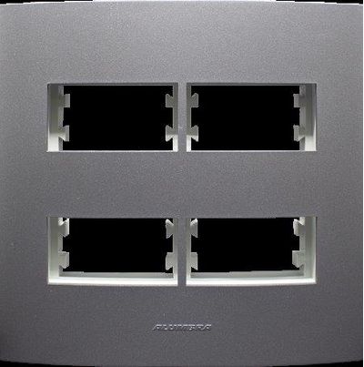 Placa-4x4-c--Suporte-p--4-Modulos-Distanciados-Inova-Pro-Class-Grafite-Alumbra-1759124
