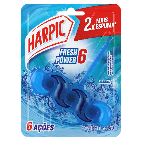 Bloco Sanitário Acqua Marine Fresh Power 6 Harpic