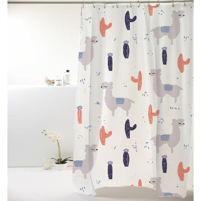 Cortina-p--Box-Poliester-198x180cm-Lhama-Cinza-Azul-Bella-Casa-Colorful-1522892