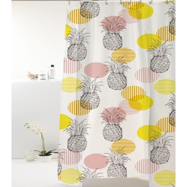 Cortina-p--Box-Peva-180160cm-Abacaxi-Bolas-Preto-Amarelo-Bella-Casa-Colorful-1523325