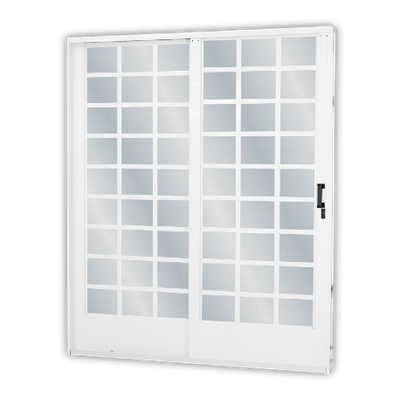 Porta-de-Correr-Esquerda-de-Aco-Quadriculado-2-Folhas-Mini-Boreal-215x160cm-Branco-MGM-1769804