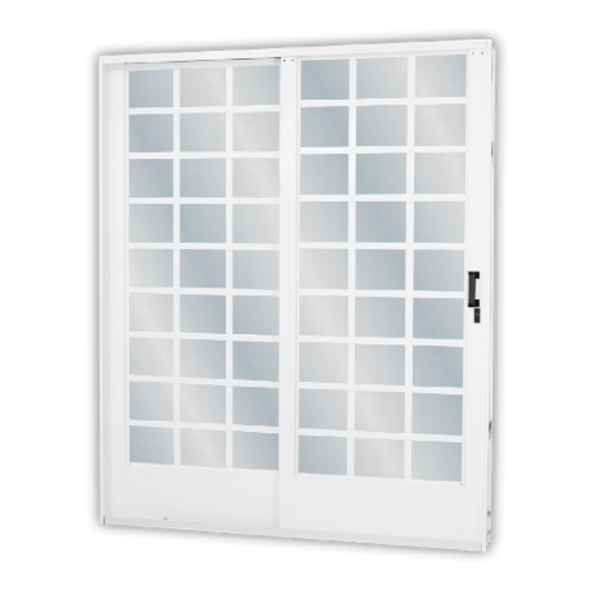 Porta-de-Correr-Esquerda-de-Aco-Quadriculado-2-Folhas-Mini-Boreal-215x160cm-Branco-MGM-1769804
