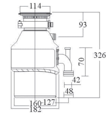 Triturador de Resíduos de Alimentos 75 127V Franke
