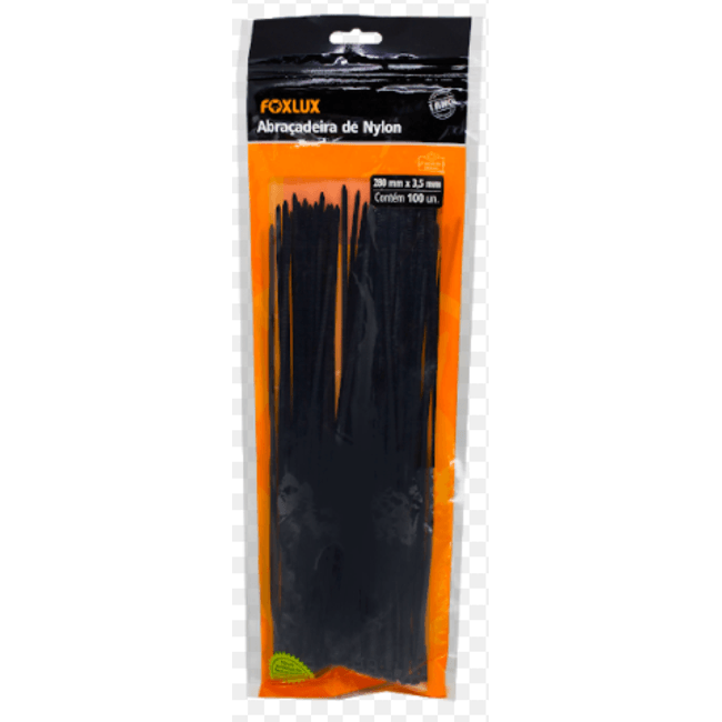 Abracadeiras-com-100-Unidades-De-Nylon-Preta-200x48mm-Foxlux-1782614