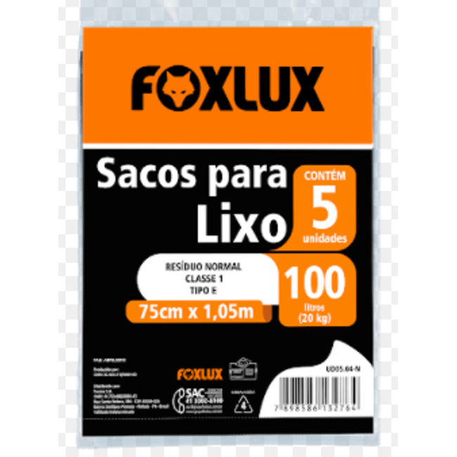 Saco-De-Lixo-100l-5-Pecas-Preto-Almofadado-Foxlux-1782711