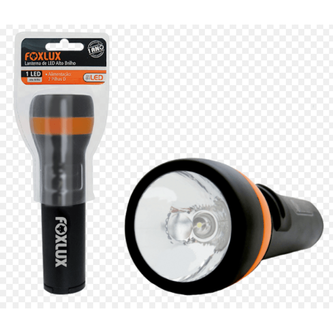 Lanterna-LED-1W-Duracao-de-12-horas-Preto-Foxlux-1783548