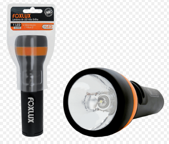 Lanterna-LED-1W-Duracao-de-12-horas-Preto-Foxlux-1783548