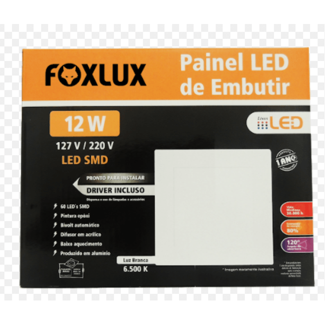 Painel-de-LED-Embutir-Quadrado-12W-6500k-Branco-Foxlux-1783360