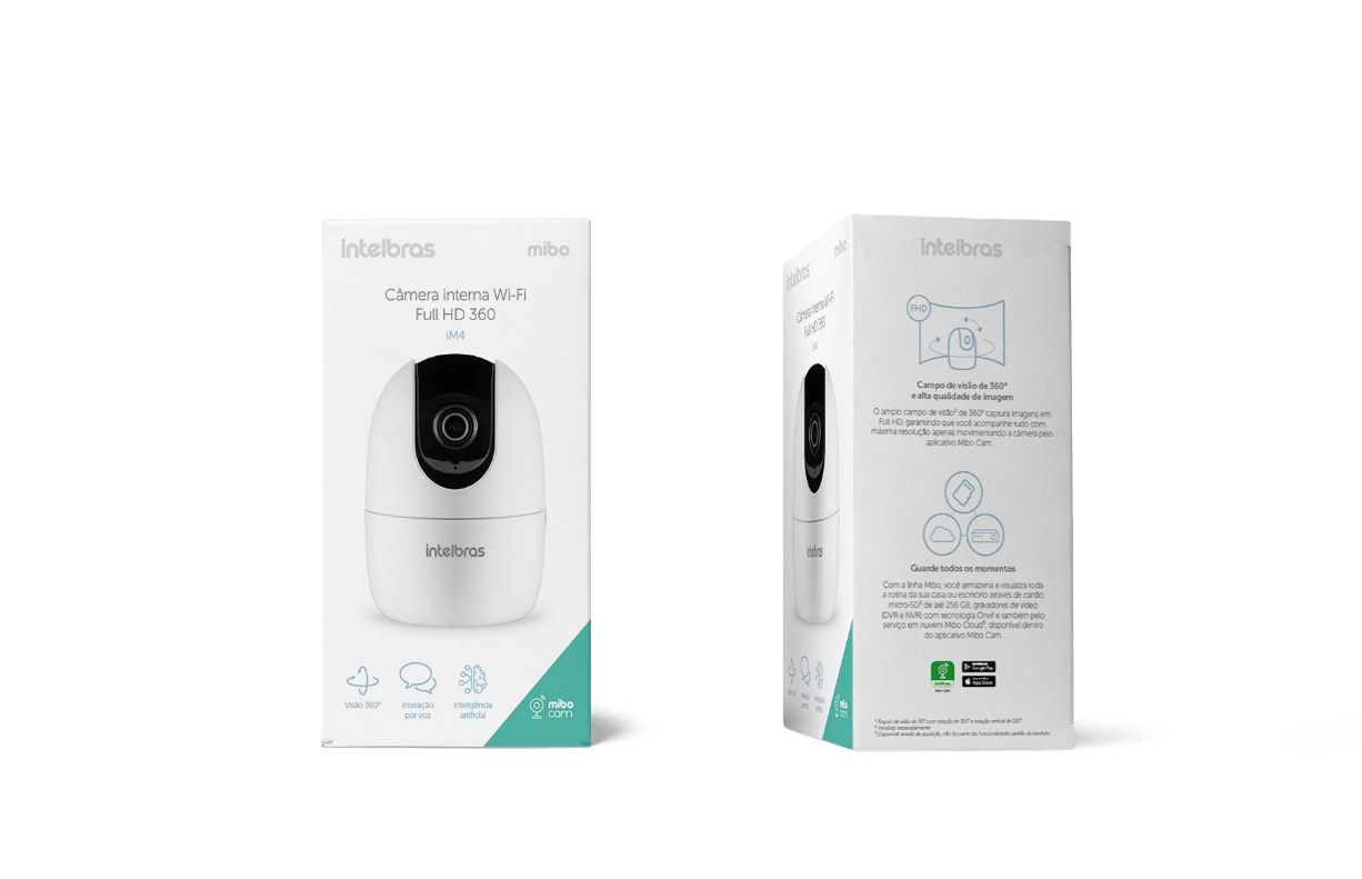 Câmera Inteligente Interna Wi-fi Full HD IM4 Branco Intelbras