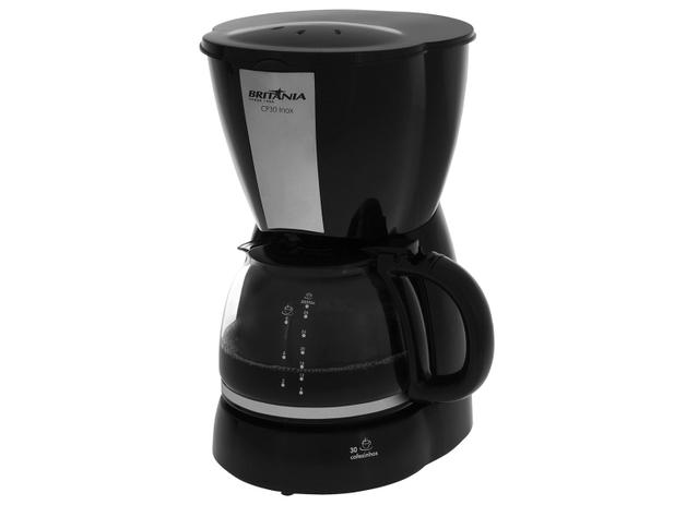 Cafeteira Elétrica Inox CP30 127V 30 Xícaras Preta Britânia