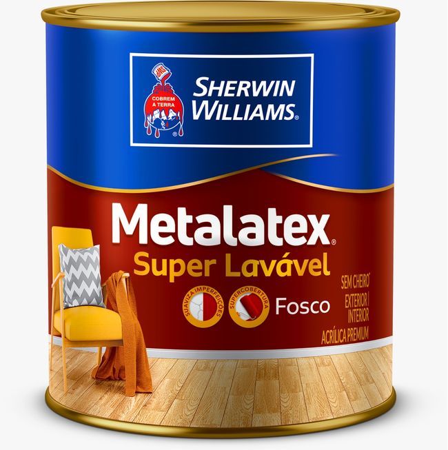 Tinta latex acrílico Metalatex fosco base XY 800ml Sherwin Williams