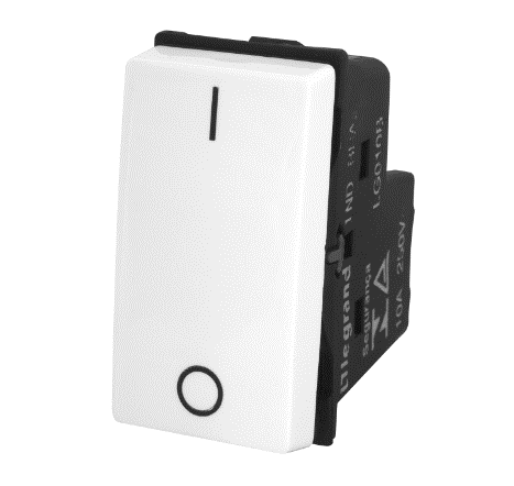 Módulo Interruptor Bipolar Simples 10a Branco Pial Pop Legrand