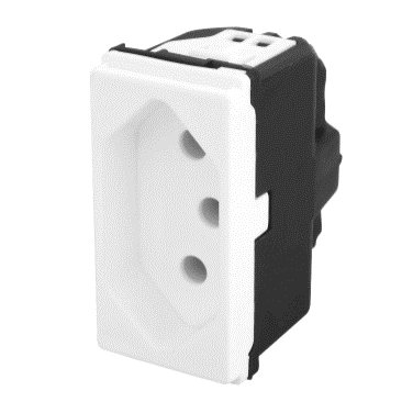 Módulo Tomada De Energia 2 Polos 10a Branco Pial Pop Legrand