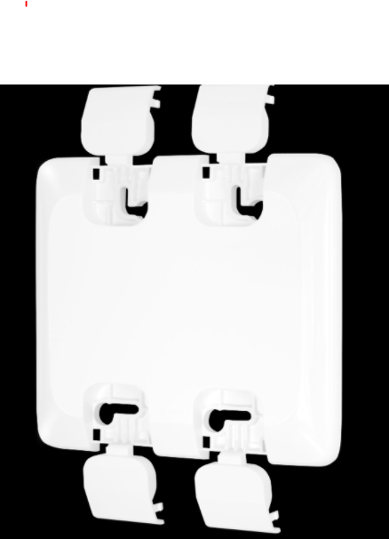 Placa Cega Com Suporte 4x4 Branco Pial Pop Legrand