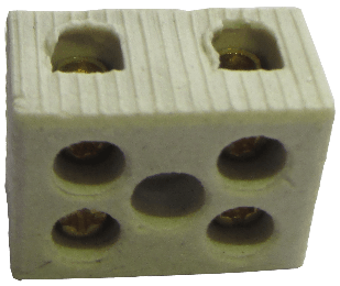 Conector Porcelana Bi 10Mm  Ct01Pc Bricopack