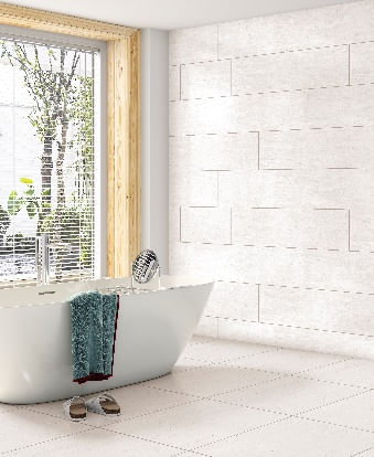 REVESTIMENTO DE PAREDE VITTORIA PLUS ACETINADO BOLD 38x75cm CREME