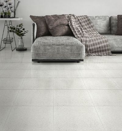 Piso Esmaltado Cinza 57x57cm Rocha Forte | Telhanorte