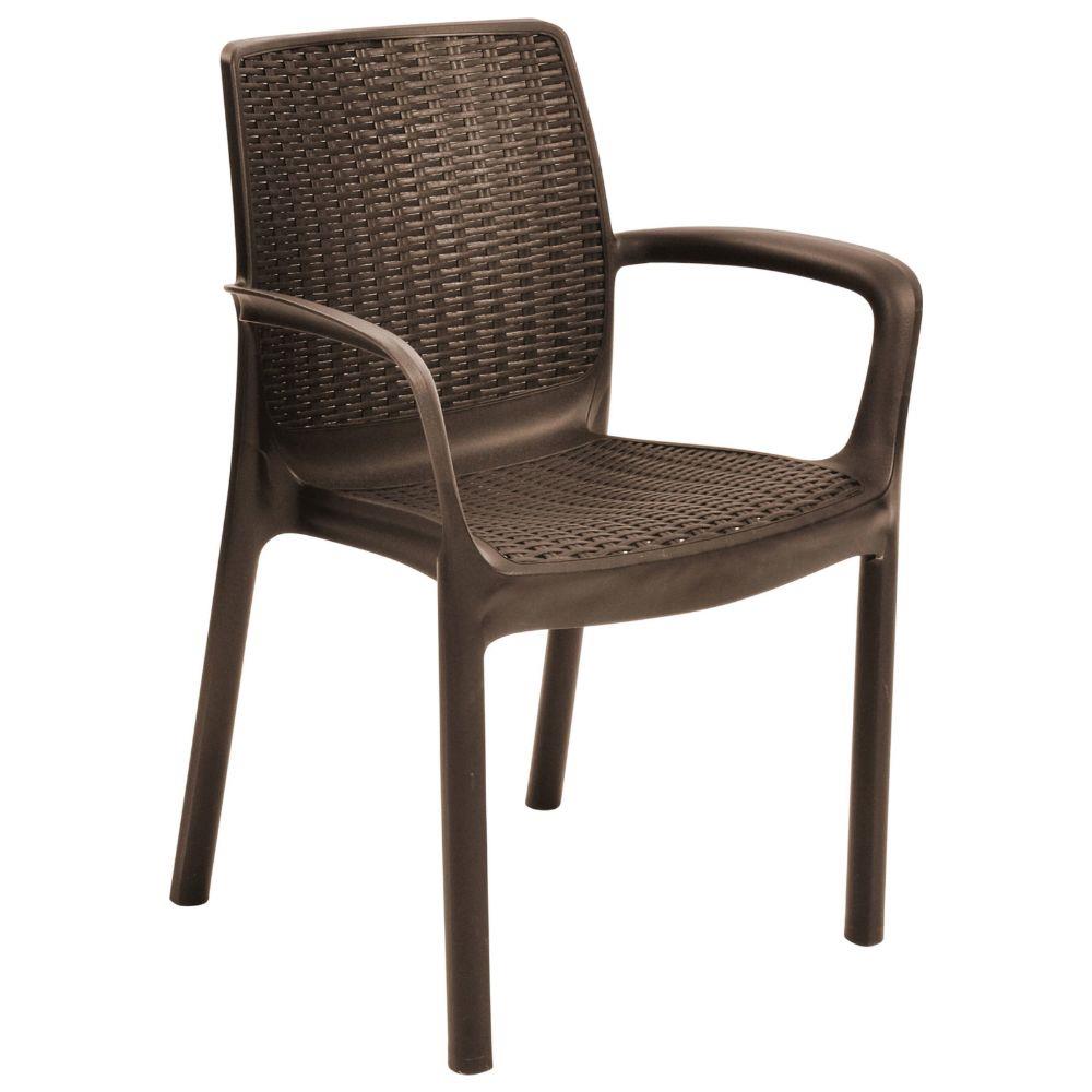 Cadeira Com Braço Para Área Externa Rattan Ketter