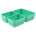 Organizador-de-gaveta-conjunto-com-3-pecas--mini-P--Logic-Verde-menta-Ou-1740857