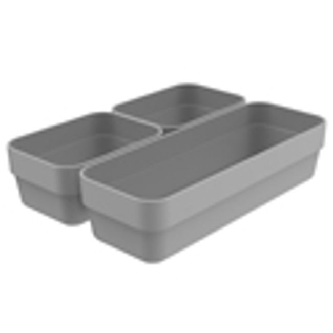 Organizador-de-gaveta-conjunto-com-3-pecas--mini-M--Logic-Chumbo-Ou-1740873