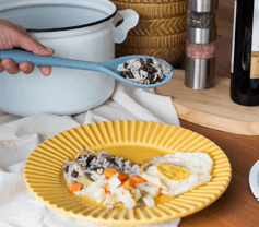 Colher de Silicone Azul Oikos