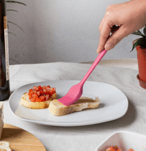 Pincel de Silicone Pequeno Rosa Oikos