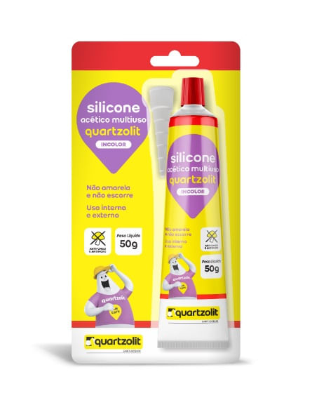 Silicone acético 50g Quartzolit