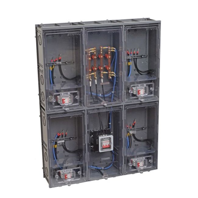 Caixa-montada-para-04-medidores---para-muro-lateral-3091-mb4---disjuntor-acesso-frontal-Strahl-1550330