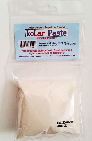 Adesivo p/ Papel de Parede em Pó 100g Kolar Paste