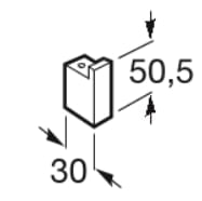 Cabide 50cm Verso Cromado Roca