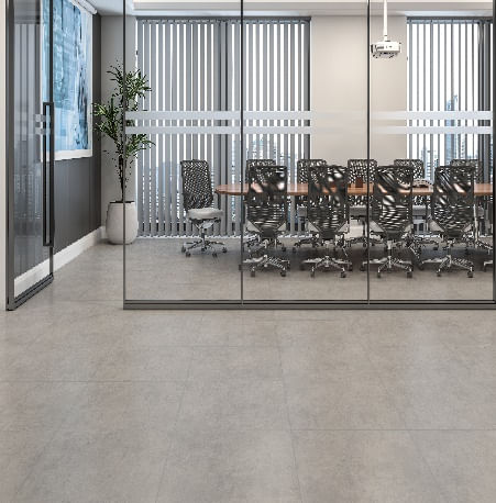 Piso Terrassa Plus Cinza Acetinado 61X61cm Caixa com 2,23 m² Retificado Royal Grés