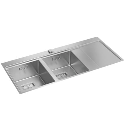 Cuba-Dupla-de-Cozinha-116X52X20cm-com-Workstation-Wish-116-Inox-Deca-2318970