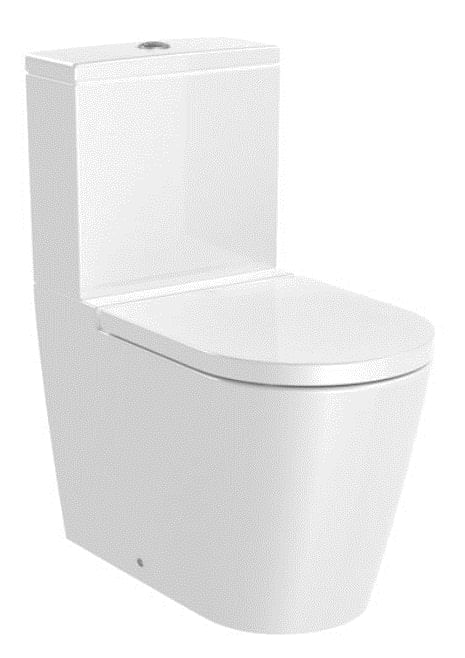 Vaso Sanitário para Caixa Acoplada 40x64cm Saída Dual Rimless Inspira Round Roca
