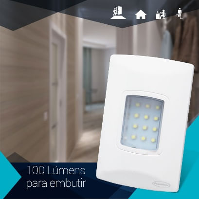 Iluminacao-de-Emergencia-Autonoma-de-Embutir-LED-100-Lumens-Segurimax-1604074
