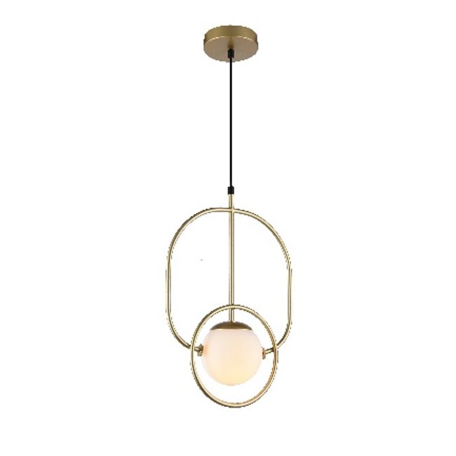Pendente-Globe-I-E27-Opalino-Dourado-Orluce-2307430
