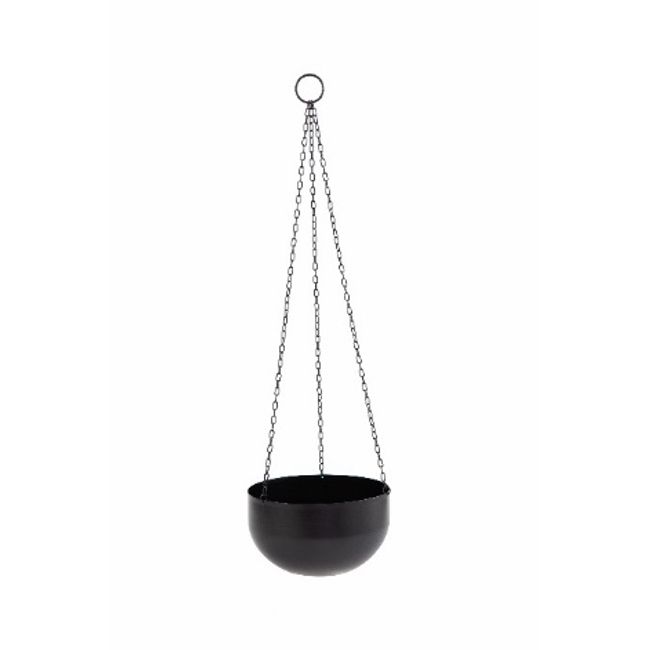 Cachepot-Pendente-em-Metal-145x25cm-c--Corrente-725cm-Preto-Mart-1833820