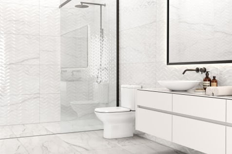 Revestimento Carrara Retificado 54x110cm (Caixa c/ 2,4m²) Branco Porto Ferreira