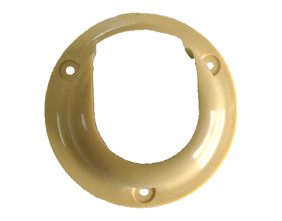SUPORTE CABIDEIRO TIPO CONCHA MARFIM CT02PC