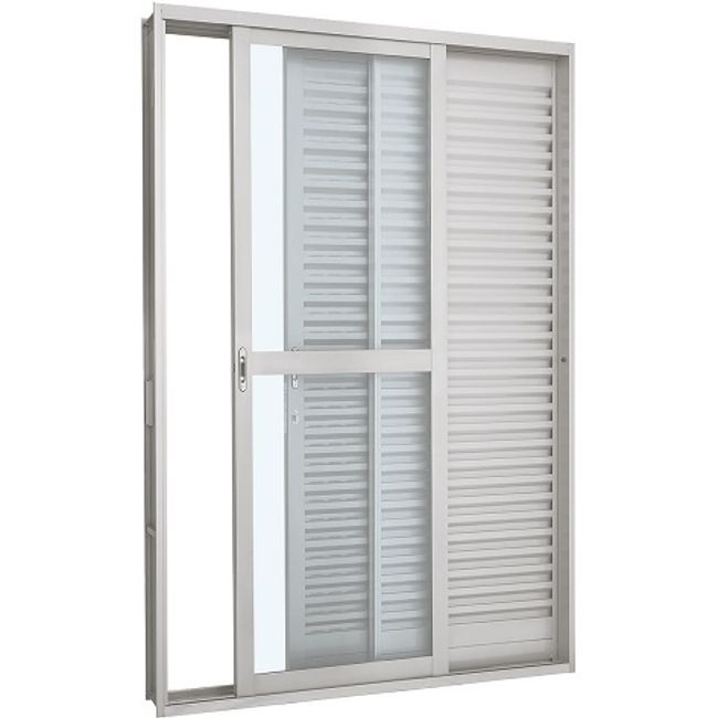 Porta-Balcao-Pratika-de-Correr-em-Aco-3-Folhas-217x120x12cm-Direita-Vidro-Liso-Branca-Sasazaki-1255355