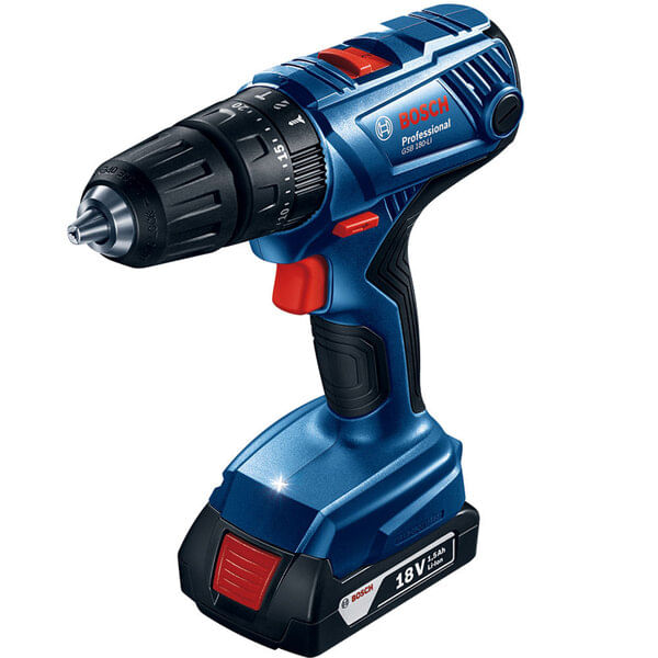 Parafusadeira e Furadeira de Impacto a bateria 18V GSB 180-LI com 1 Bateria e 23 Acessórios