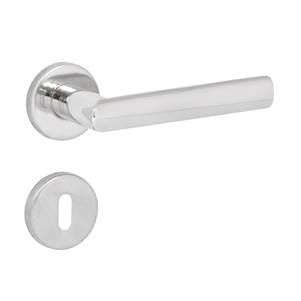 Fechadura 892 Inox Interna St2 55 Roseta 357 Inox Polido La Fonte