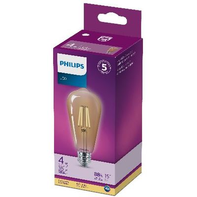 Telhanorte | Lampada Led Filamento 4W St64 Amarela 2500K Bivolt