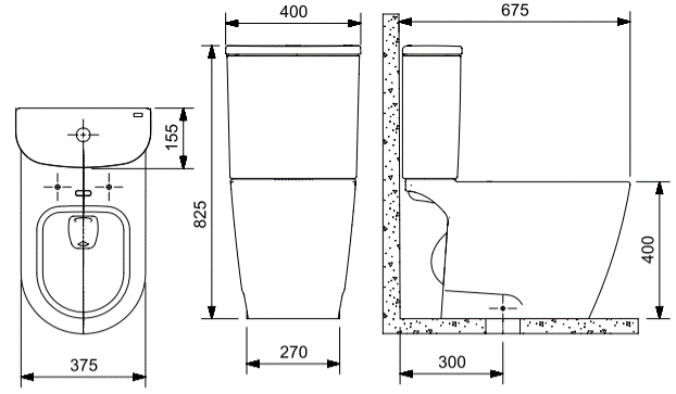 Vaso Sanitário com Caixa Acoplada com Complementos de Instalação Rimless Neo Branco Roca