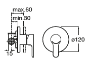 Monocomando L20 PRD p/ Chuveiro Cromado Roca