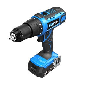 Furadeira e Parafusadeira de Impacto 20V Bivolt com Bateria de Ion-Litio Novipro