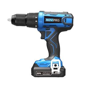 Furadeira e Parafusadeira de Impacto 20V Bivolt com Bateria de Ion-Litio Novipro