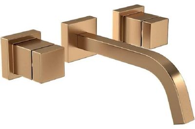 Misturador-para-Lavatorio-de-Parede-DN-20-Cubo-Gold-Matte-Deca-2319691